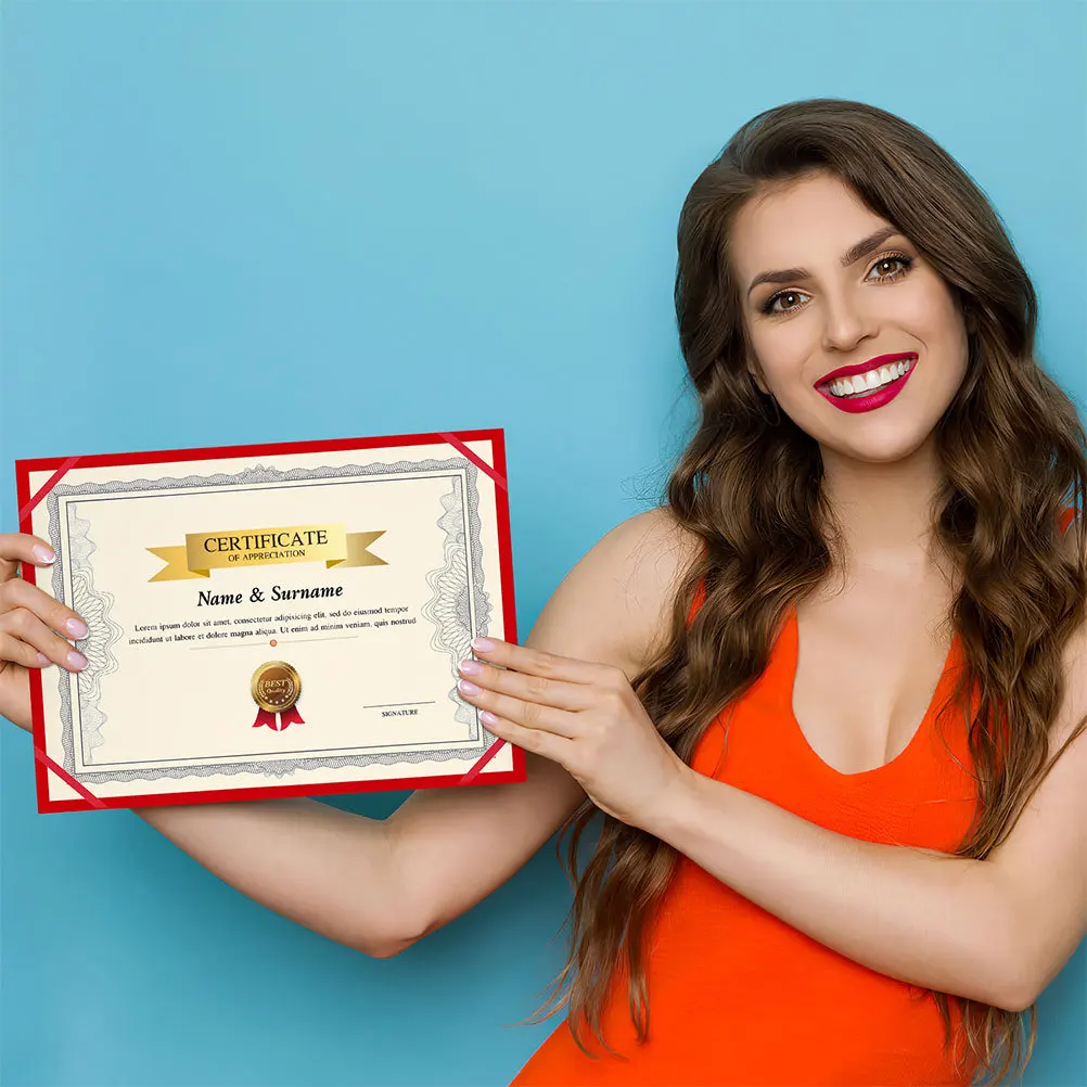 

15 Sheets Award Certificate Paper A4 Printable Blank Paper for Certificates Diplomas Student Recognition Documents