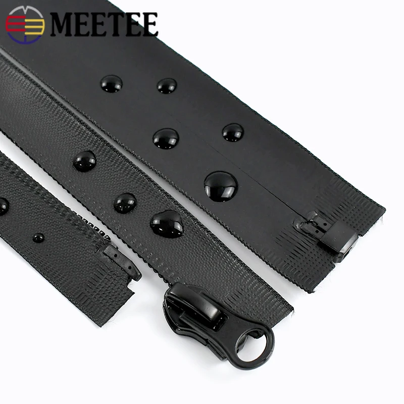 

5Pcs 5# 60-100cm Waterproof Nylon Zippers Open-End Zip for Bag Zips Raincoat Invisible Zipper Repair Kit DIY Sewing Accessories
