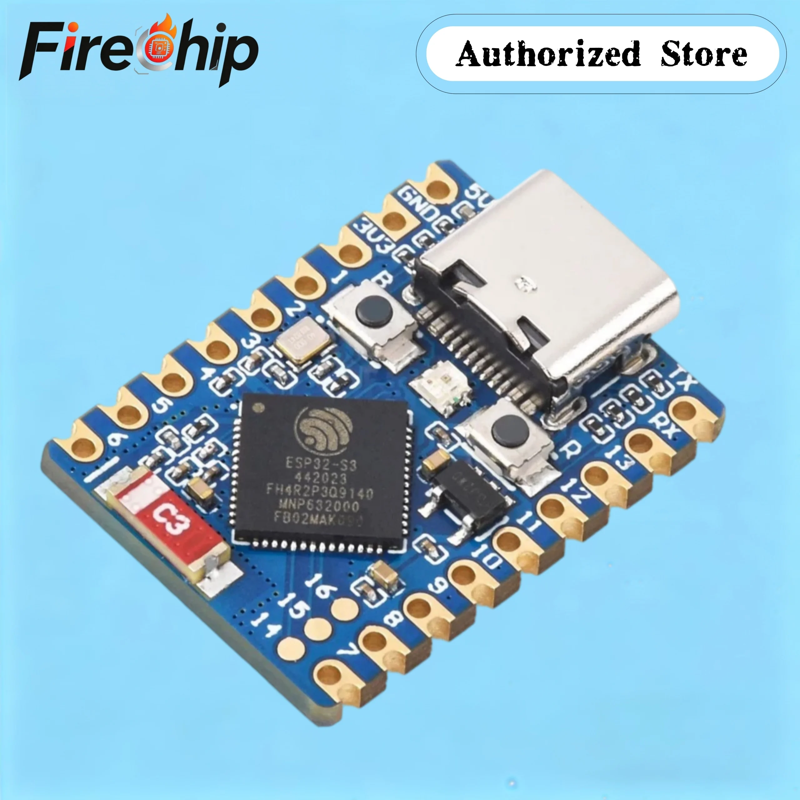 Waveshare ESP32-S3-Zero Mini Board With 4MB/8MB Flash, 240MHz Running Frequency, Microcontroller Support C/C++, MicroPython