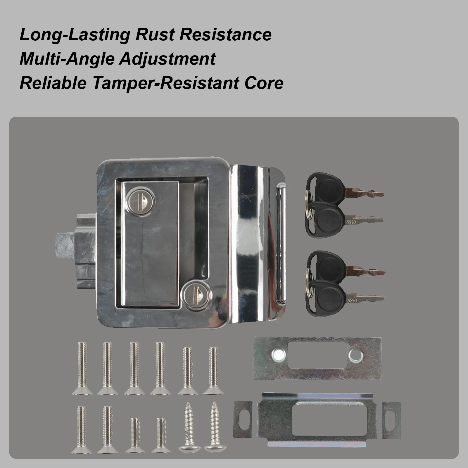 

Rv Lock Heavy Duty Anti-Theft Portable Hardware Rv Entry Door Lock With Paddle Deadbolt For Motorhome Hauler Campervan Truck