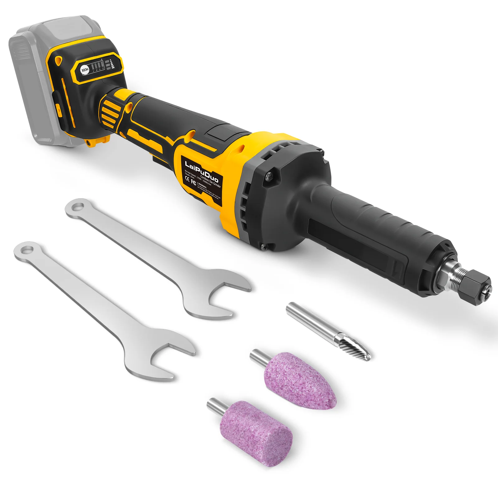 Бесщеточная шлифовальная машина, 25000 об/мин, 4 переменных скорости, шлифовка металла, полировка, удаление заусенцев, шлифовальный инструмент для Dewalt, 20 В, аккумуляторный штифт