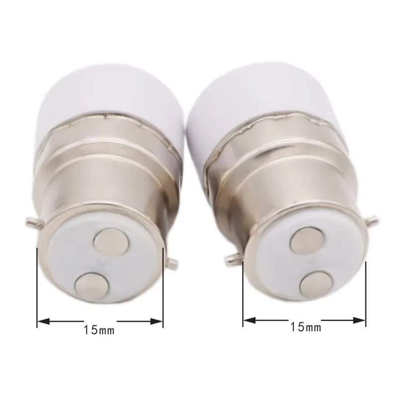 1/2/5pcs B22 To E14 Lamp Holder External Bayonet Lamp Socket Internal Screw Socket E14 Bulb Lighting Tool Lamp Parts A5
