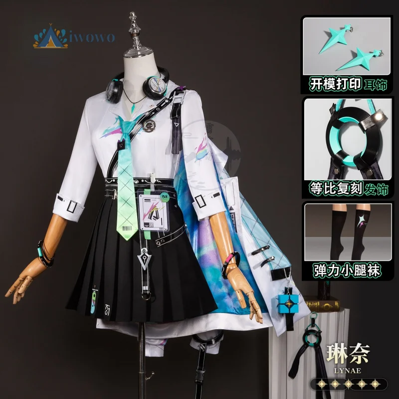 

Wuthering Waves Game Lynae Cosplay Costume Women New JK Uniform Halloween Carnival Christmas Party HighQuality Full set