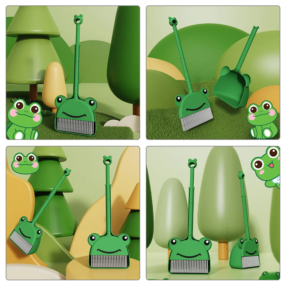 1 セット 1 セット子供用ほうきちりとりキット小さな掃除ツール子供のための幼児ハウスキーピングプレイセット幼稚園ごっこ遊び