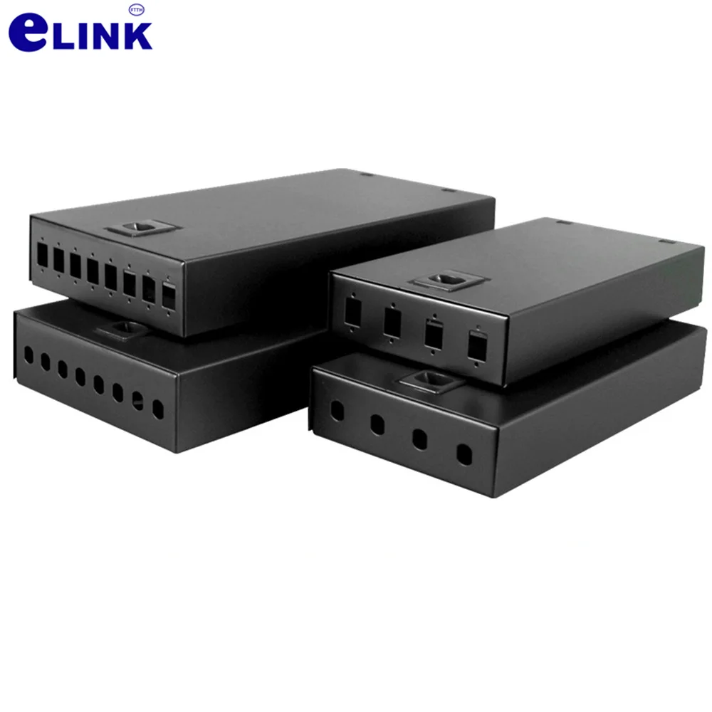 оптоволоконная клеммная коробка, 2/4/6/8 портов, утолщенная пустая коробка LC SC FC ST, полностью оснащенная одномодовая многомодовая коробка с пигтейлами