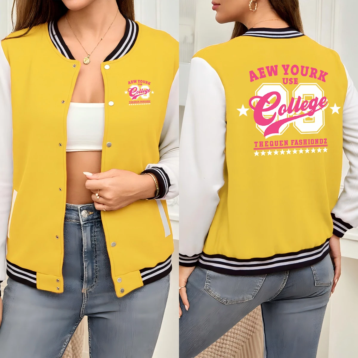 

Japan Osaka Basketball Fire Printing Womens Baseball Jersey Autumn Casual Sportswears Soft Sport Jackets Loose Y2K Jacket