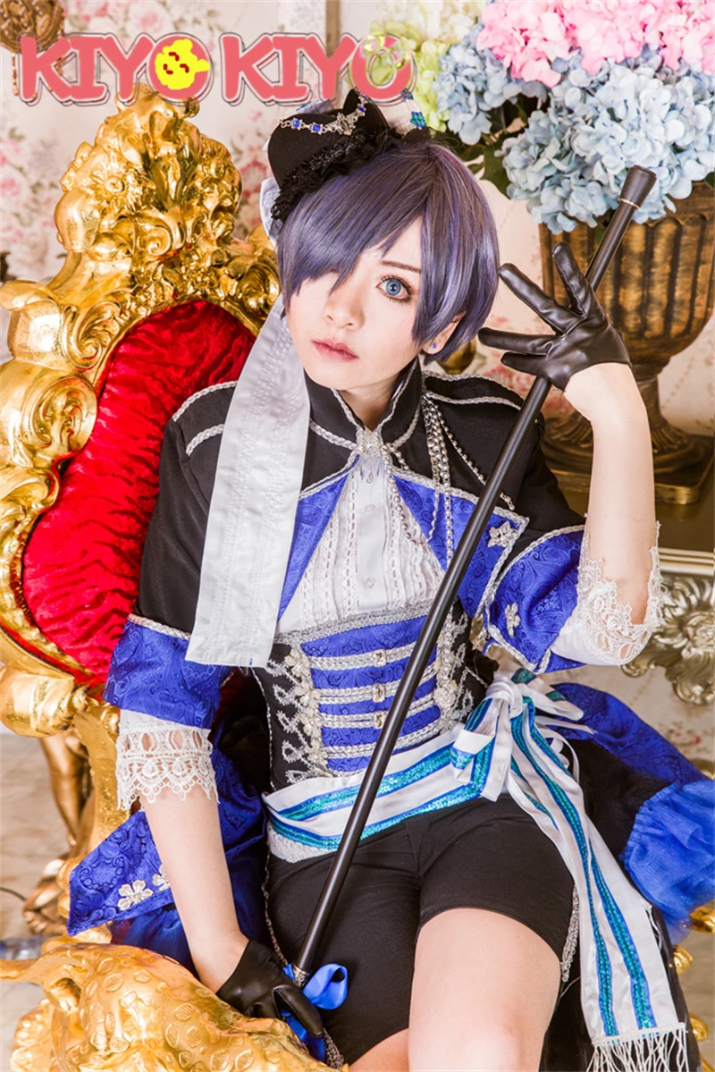 KIYO-KIYO Black Butler Aniplex Ciel Phantomhive Cosplay Costume Halloween Party Costumes Custom made