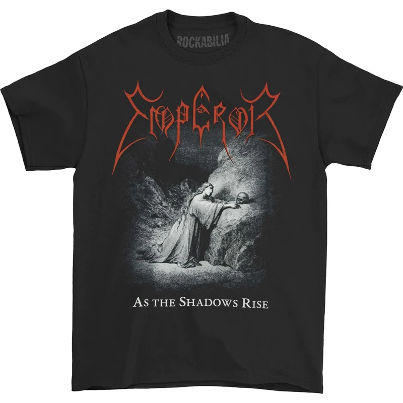 1991 Emperor Print T-shirt Men Women Cotton Hip Hop Oversized Tshirt Black Metal Rock Dark American Retro T Shirt Streetwear