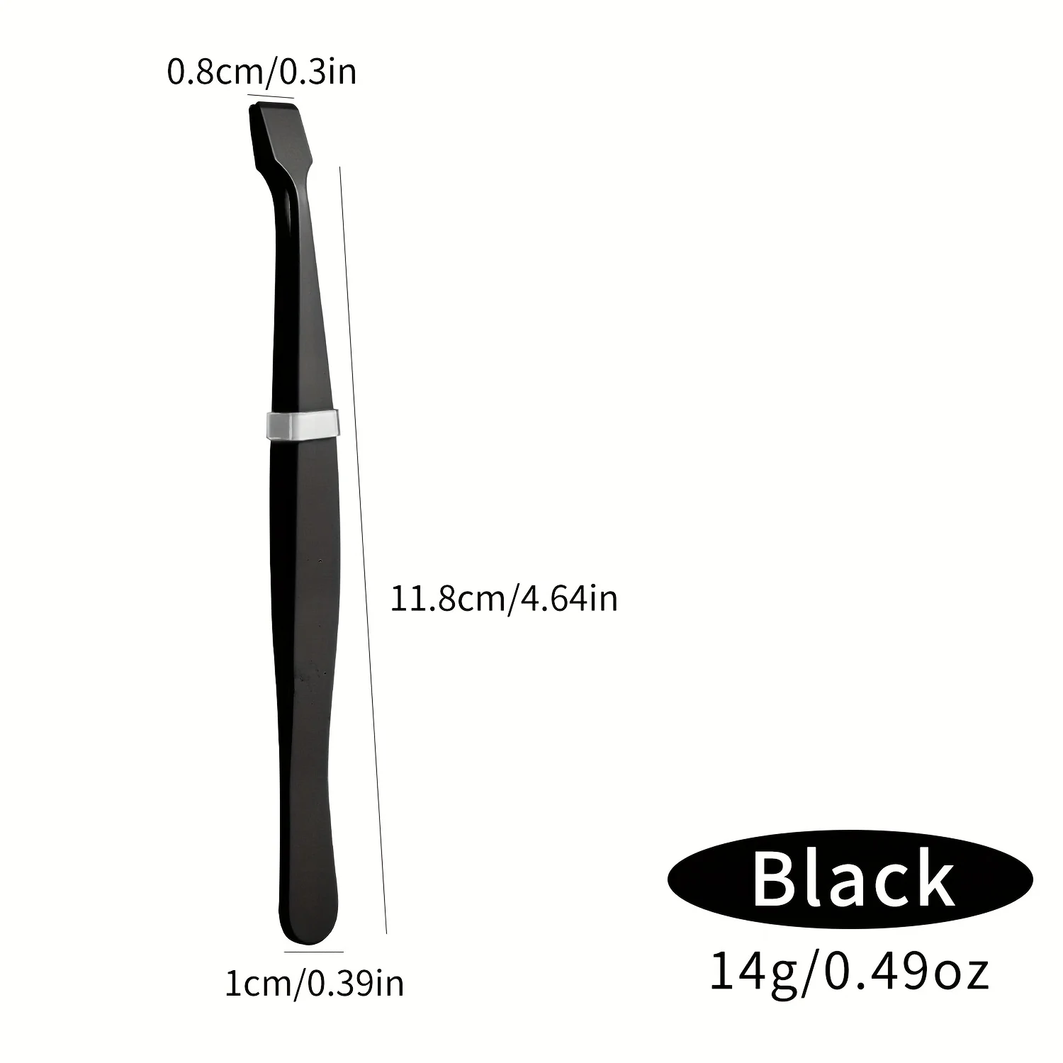 Pinzette per ciglia ad alta precisione per sotto gli occhi e il mento, pinzette per innesto ergonomiche a bocca piatta e dal design snello