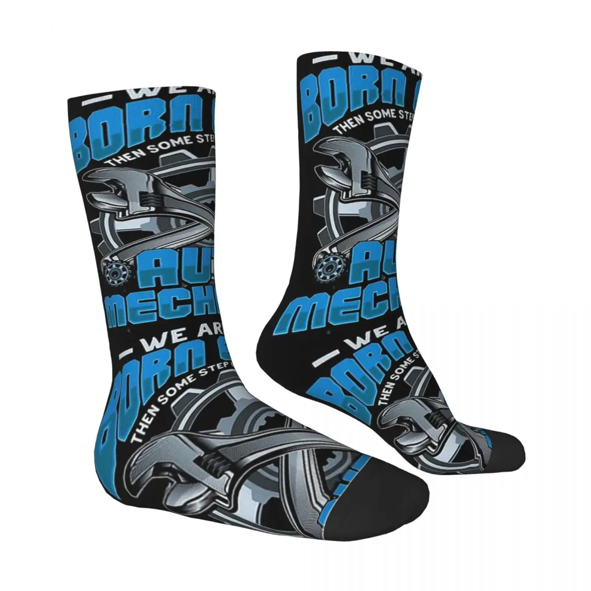 We Are Born Equal Auto Mechanic Gift Auto Mechanic Unisex Winter Socks Cycling Happy Socks street style Crazy Sock