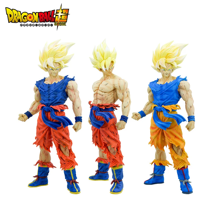 

46cm Dragon Ball Z GK Son Goku Figure GK Super Saiyan Action Figure Plus Base PVC Anime Collection Statue Model Figurine Toys