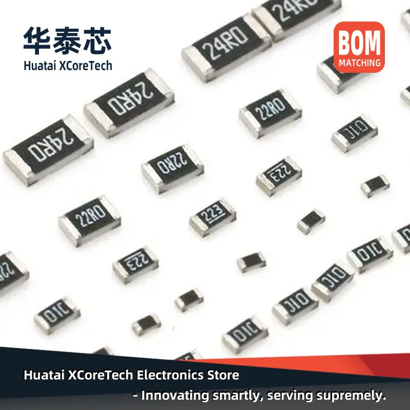 100PCS Resistor de chip de filme grosso SMD 0805(2012) ±5% 1.8Ω 18Ω 180Ω 1.8KΩ 18KΩ 180KΩ 1.8MΩ 18MΩ 2Ω 20Ω 200Ω 2KΩ 20Ω 200Ω 2KΩ 20KΩ 200KΩ 2MΩ 20MΩ 20MΩ