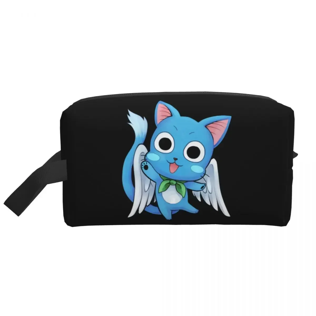 Travel Happy Fairy Tail Toiletry Bag Portable Cute Cat Makeup Cosmetic Organizer for Women Beauty Storage Dopp Kit Case