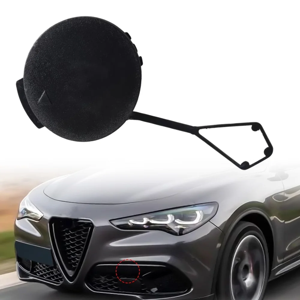 ل ألفا روميو ستيلفيو 2017-2023 سيارة المصد الأمامي سحب هوك غطاء غطاء مقطورة نقل غطاء العين غطاء 156114920 156114919