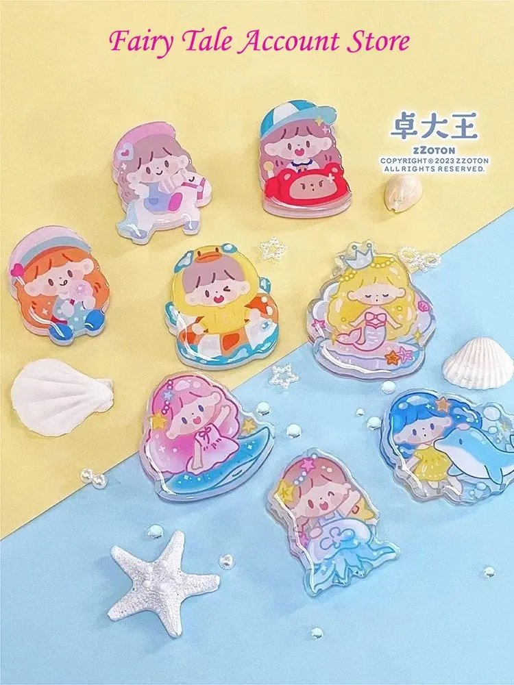 Zhuo Dawang Handheld Tent Clip Android Acrylic Clip,Underwater Amusement Park Original Storage Clip Cute Handheld Tent Sticker