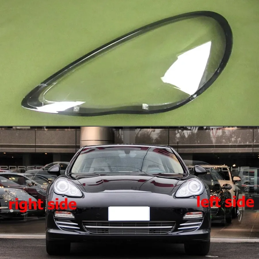 

Headlight Transparent Cover Lampshade Headlamp Lamp Shell Plexiglass Lens Black Edge For Porsche Panamera 970 2010-2013