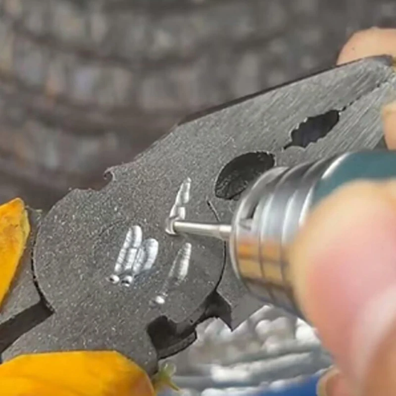 Brocas de enrutador de grabado de acero, vástago de 3/32 pulgadas, 6 piezas, ámbar Oliva, para herramientas rotativas (brocas de tallado de 2,3mm)