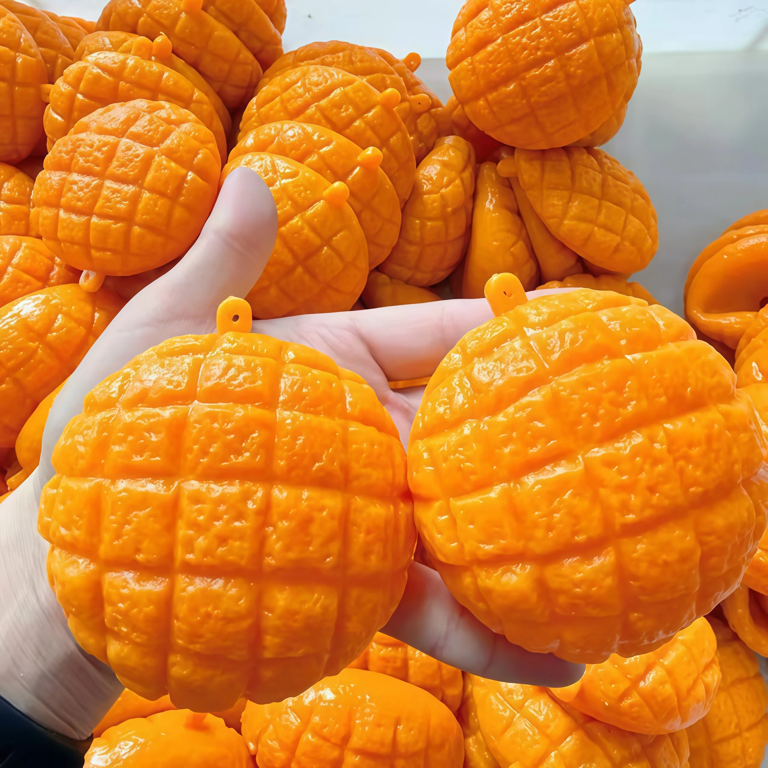 Pineapple Bun Block Handmade Ball, Block Filling Material, Food Shaped Stress Relief Toy, Asmr Sensory Squeezing Ball