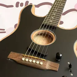 Electric guitar, factory customized, made of maple and peach blossom wood, with irregular silver powder. In stock,free shippingF