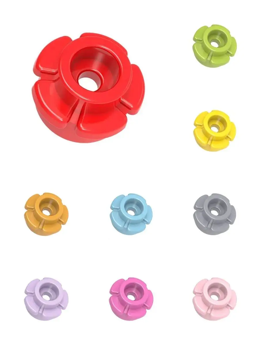 Blocs de construction de plantes MOC 24866 1x1, 50 pièces, cinq pétales de fleurs, herbe, bricolage, assemblage éducatif, floret, Compatible 24866 Constructio