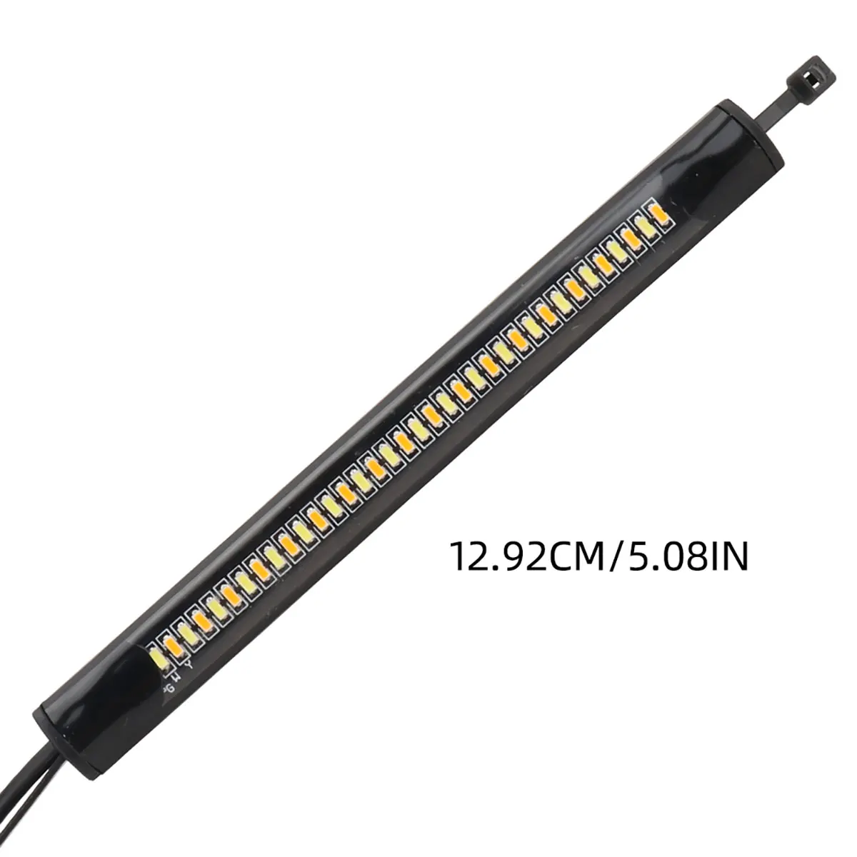 2 قطعة 12 فولت LED دراجة نارية بدوره مصباح إشارة و DRL حلقة شوكة مصباح إضاءة طويل وامض الوامض العنبر الأبيض موتو المتعري اكسسوارات السيارات