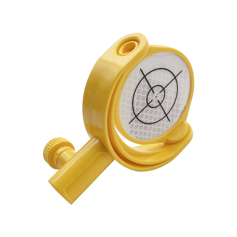 Reflektor Target Miring dengan Diameter Crosshair Cetak 60Mm Lembar 5/8X11 Benang Prisma Mini untuk Total Station