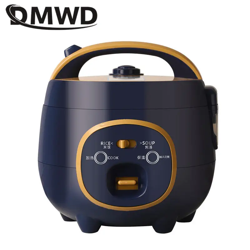 1.8L Fully Automatic Non-Stick Rice Cooker Multipurpose Soup StewPot Food Steamer Dual-use Automatic Keep warm Portable Lunchbox