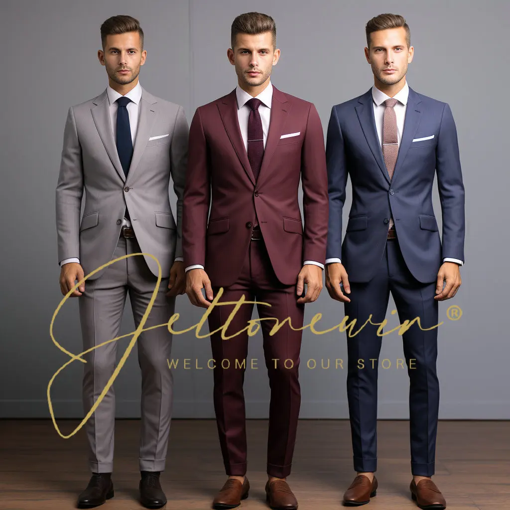 

New Arrivel Coat Designs Men Suits Set Men Clothing Groom Tuxedos Prom Blazer Custom 3PCS (Jacket+Vest+Pants) Suits For Men