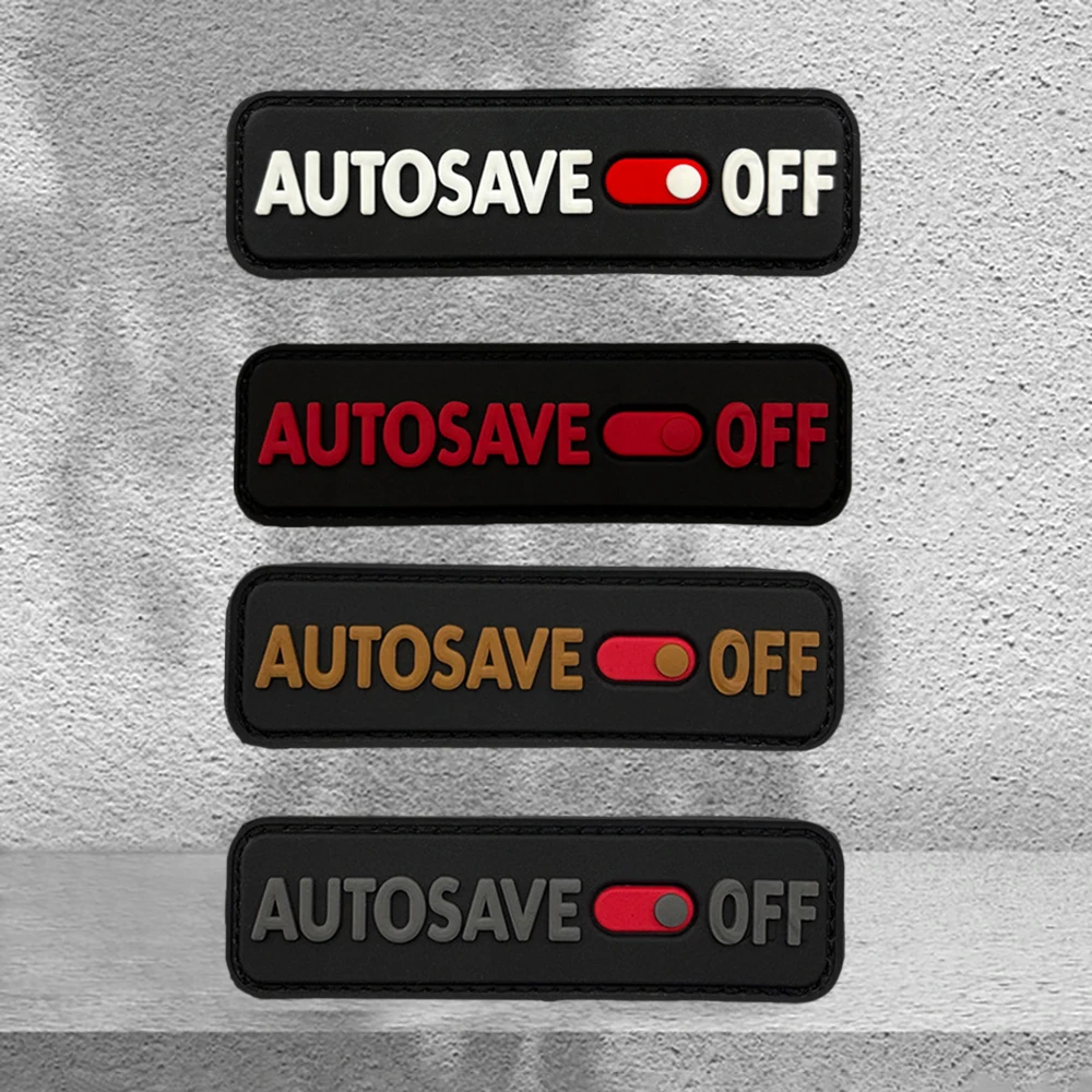 Minimalist Off-Switch Interface Image Pvc Patch Badge with Glow-In-The-Dark Feature, Suitable for Various Scenarios, Can Be Used on Jackets, Backpacks, Shoulder Bags, Hats, Clothing Decoration, Comes with a Fleece Backing
