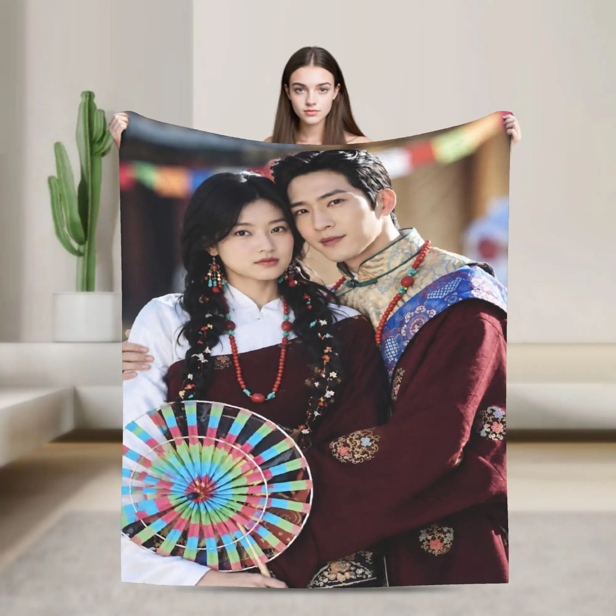 The Early Spring jing boran Accessories Blanket Super Soft Flannel  Throw Blankets Cozy Rug Piece