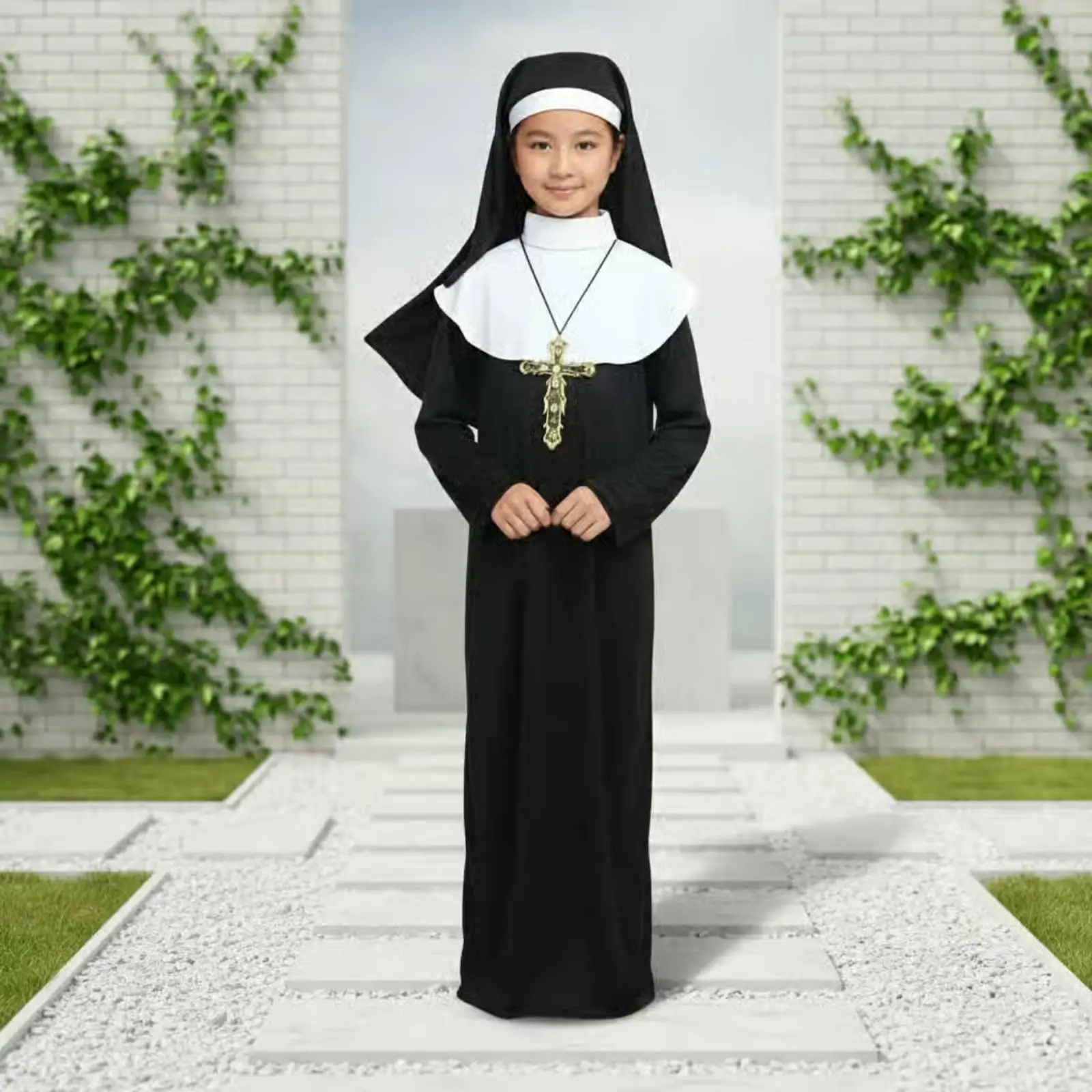 polyester-children-nun-costume-outfit-traditional-cosplay-set-with-headpiece-for-school-performances-and-parties