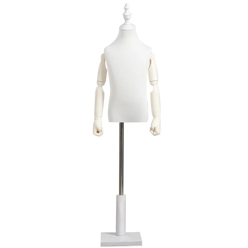 Full Body Child Mannequin for Kids Clothing Store Display White Boy Girl Doll Model Prop Window Showcase Stand Retail Shop
