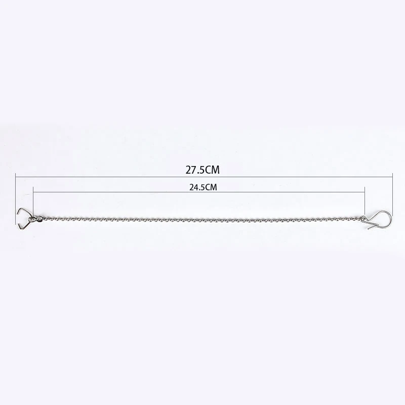 ห่วงโซ่สแตนเลส3ชิ้นสำหรับห้องน้ำ27.5ซม. ที่ยกชักโครกแบบเปลี่ยนได้ล้างคันโยกสำหรับเครื่องมือซ่อมห้องน้ำ