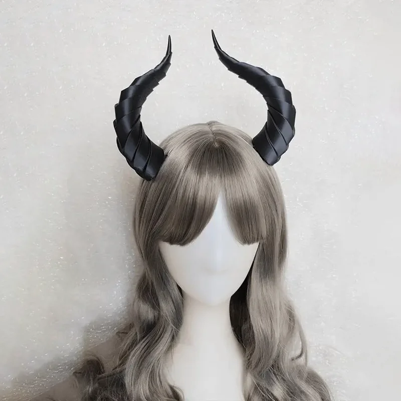 Halloween Monster Cosplay Een paar haarclips Demon Devil Horns Succubus Hoofddeksels Carnaval Hoofdtooi Props