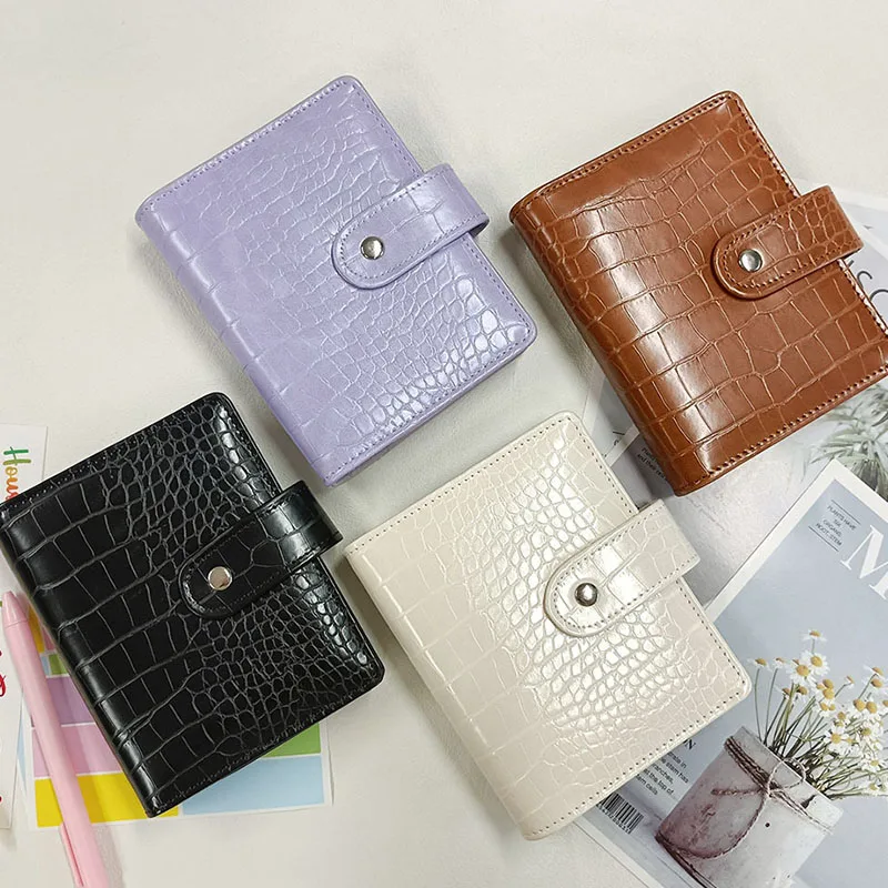 A7 Pu Leather Budget Binder Notebook Cash Envelopes System Set Clip-On Binder Pockets for Money Budget Saving Bill Organizer