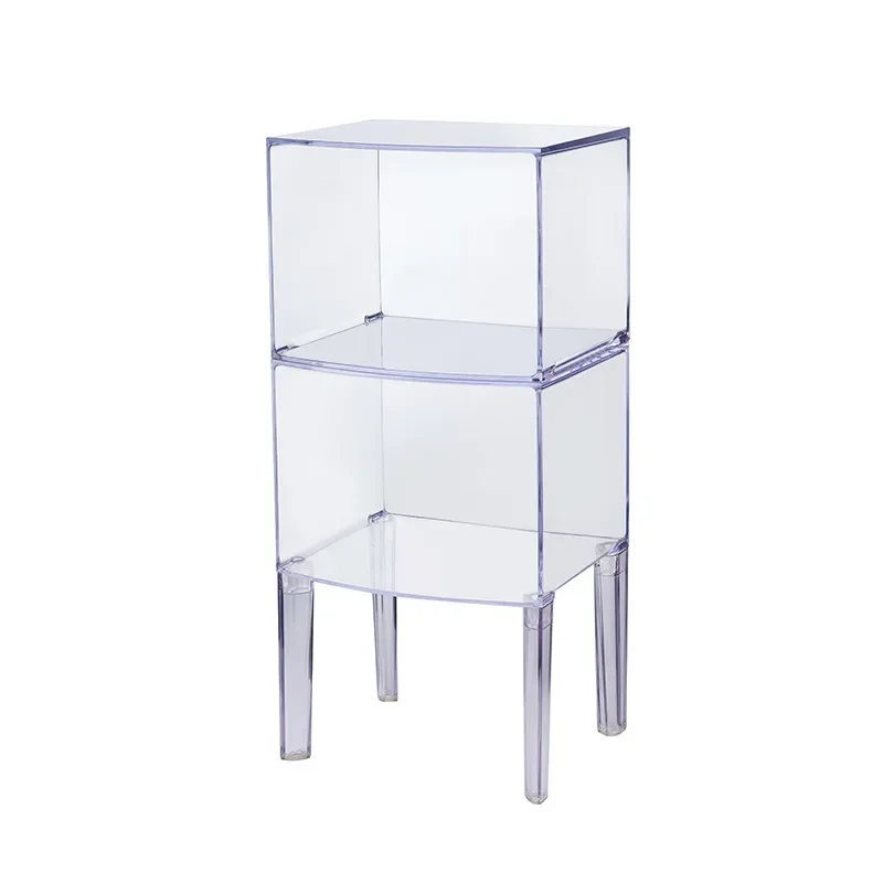 

Creative bedside table, simple sofa sideboard, Nordic transparent storage cabinet