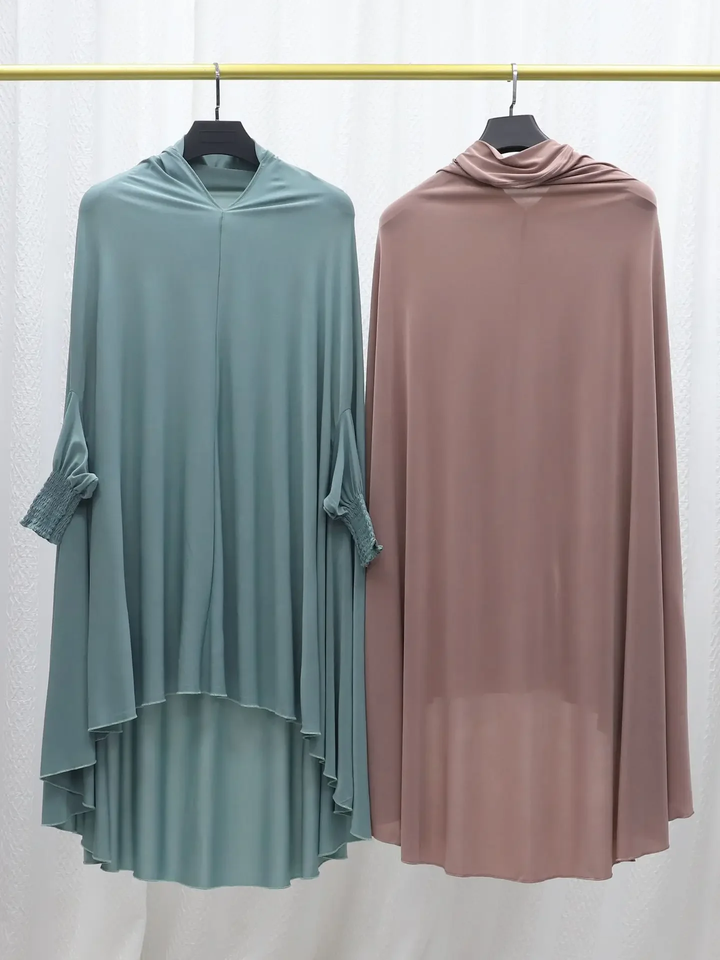 Eid Long Khimar Women Muslim Hijab Headscarf Ramadan Niqab Shawls Wrap Djellaba Islam Clothing Prayer Garment Dress Abaya Nikab