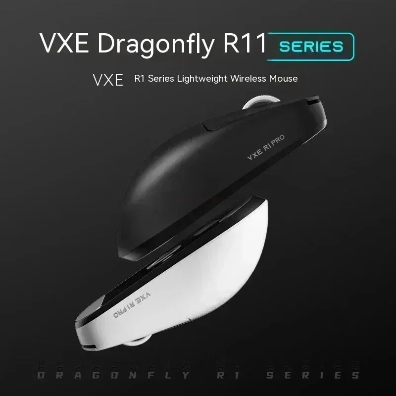 Imagem -02 - Vxe Dragonfly Wireless Tri Mode Mouse Mouse Sensor Paw3395 r1 Pro Max 4k Reciver pc Acessórios E-sports Presente em Estoque