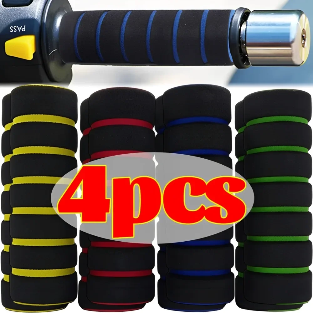Motorcycle Foam Grip Covers Slip on Sponge Handlebar Sleeve for Long Distance Touring Anti Numbness Universal Ebike Bike Parts