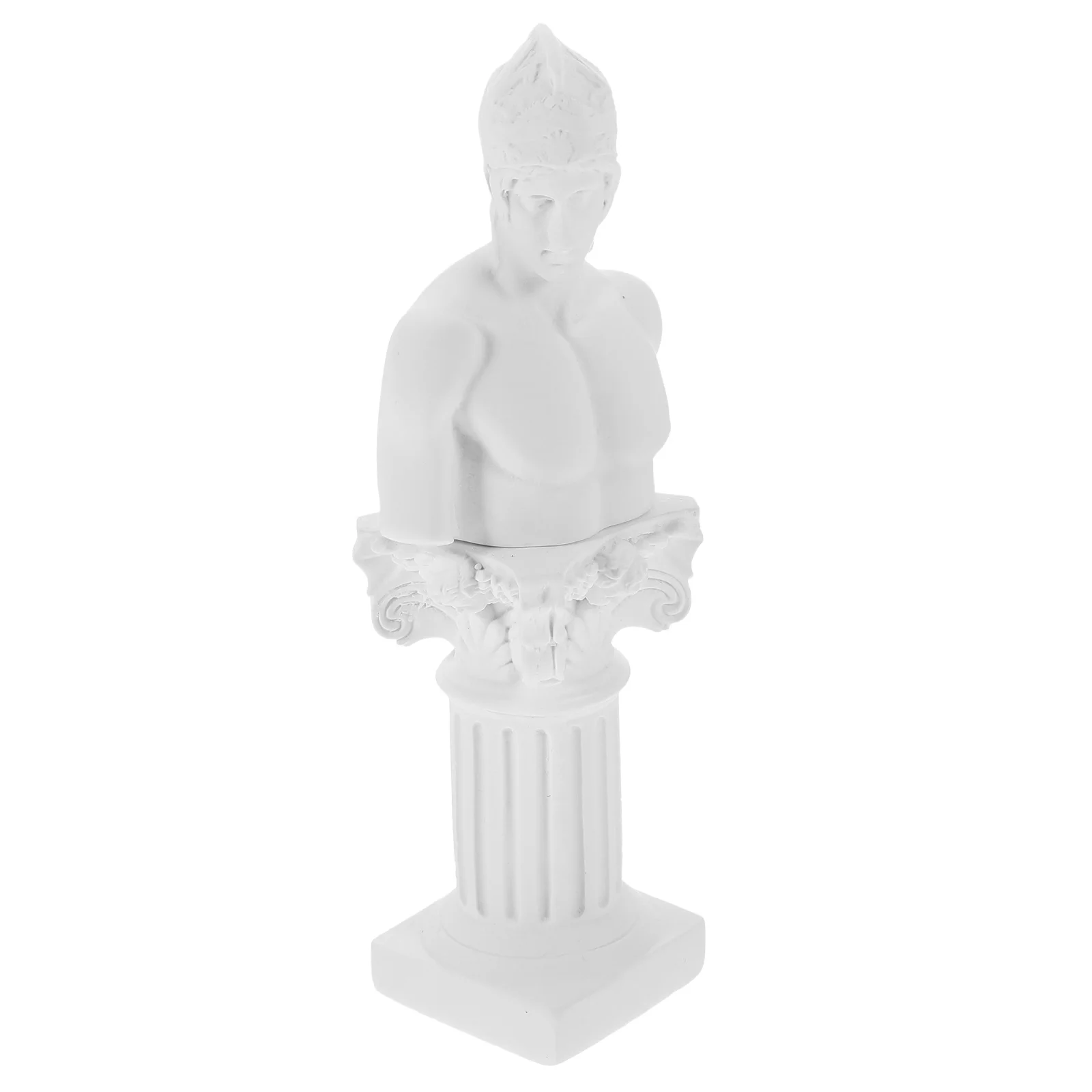 

1Set Resin Roman Column Statue Sculpture Home Garden Office Table Decoration Exquisite Ornament Roman Column Statue