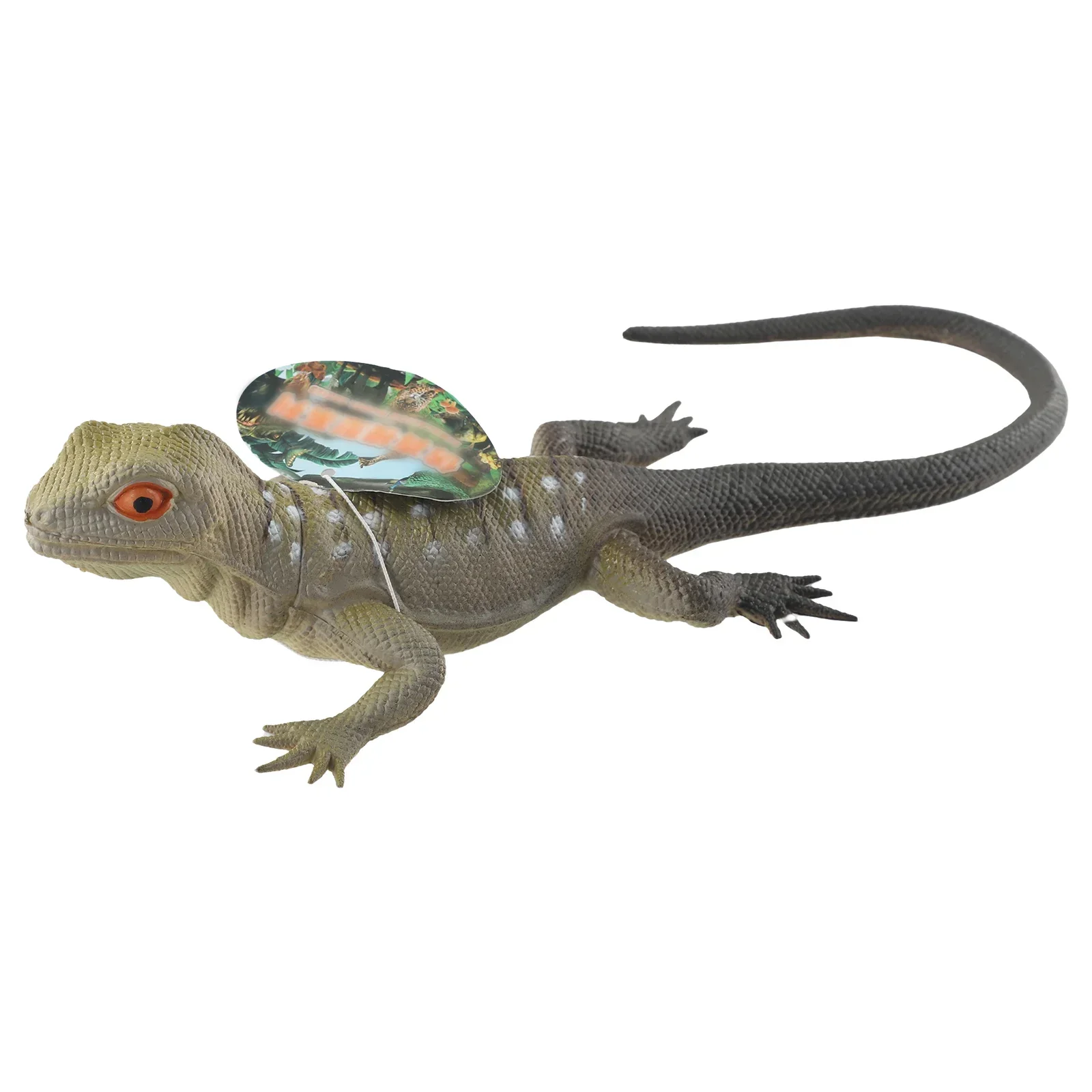 Soft Feel Lifelike Shape Rubber Lizards Rubber Vocal Animal Model Vivid Soft Rubber Color Random Lifelike Shape