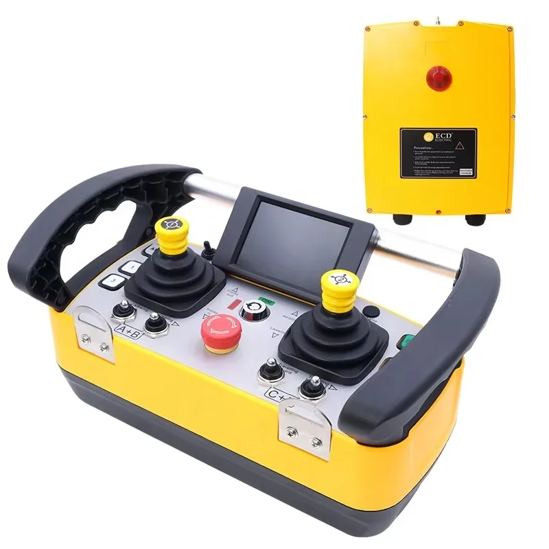 ECD-Q5000 Anti-shock & Waterproof industrial radio concrete pump truck crane hydraulic joystick wireless smart remote control