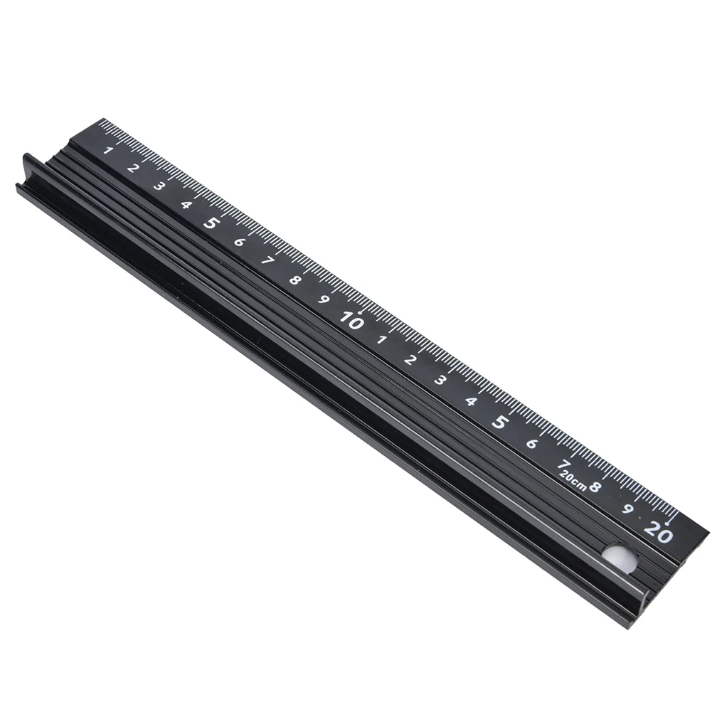 Aluminum Alloy Anti Slip Calibration Ruler Cutting Drawing Tools School Office Supplies Woodworking Straight Scale Ruler