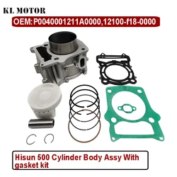 HISUN Onderdelen HS 500 Cilinder Assy Zuiger Kit Zuigerveren Voor Hisun 500cc HS500 ATV UTV Onderdelen Massimo Supermach Coleman QUAD GO Onderdeel