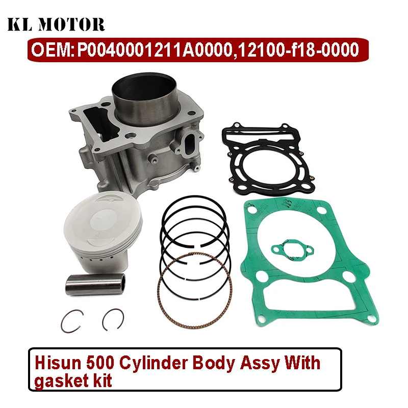 Zestaw cylindra HISUN HS 500 z tłokiem i pierścieniami do Hisun 500cc HS500 ATV UTV Części Massimo Supermach Coleman QUAD GO