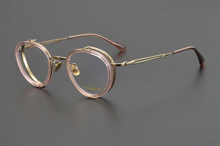 Titan Schildkröte Lesebrille Männlich Handgemachte Schmale Brillen Rahmen Anti Blaues Licht Gläser +1,0 1,5 1,75 2,0 – Detail 39