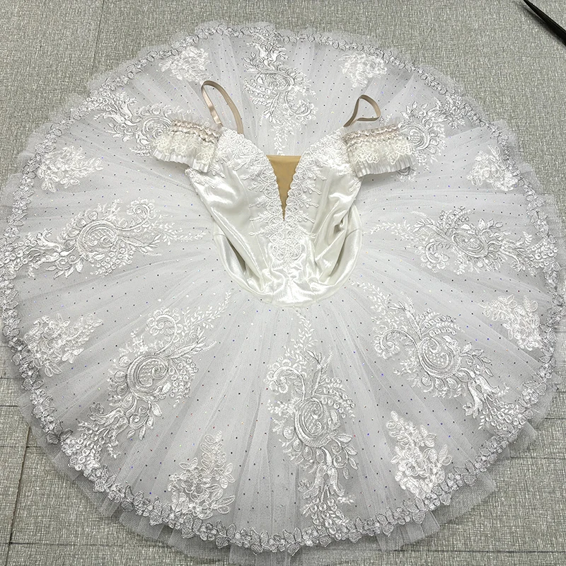 

Silver Fairy professional ballet tutu girls Group dance performance pancake tutu Ballerina stage dress for women BLST20114