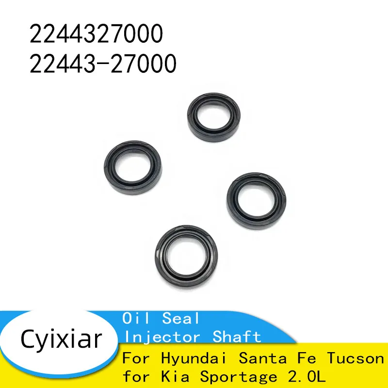 

2244327000 22443-27000 4PCS Brand New Oil Seal Injector Shaft for Hyundai Santa Fe Tucson for Kia Sportage 2.0L