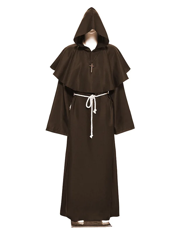 

Medieval Monk Wizard Priest Costume Halloween Ladies' Traditional Stage Clothing Chinese Manufacturer No Brand Registered