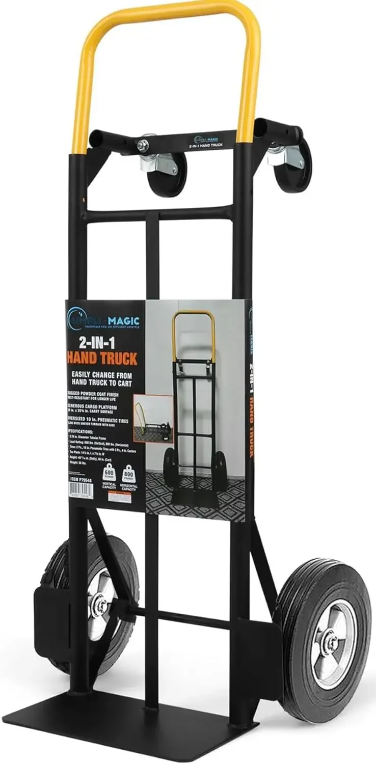 Convertible Hand Truck and Dolly with 10